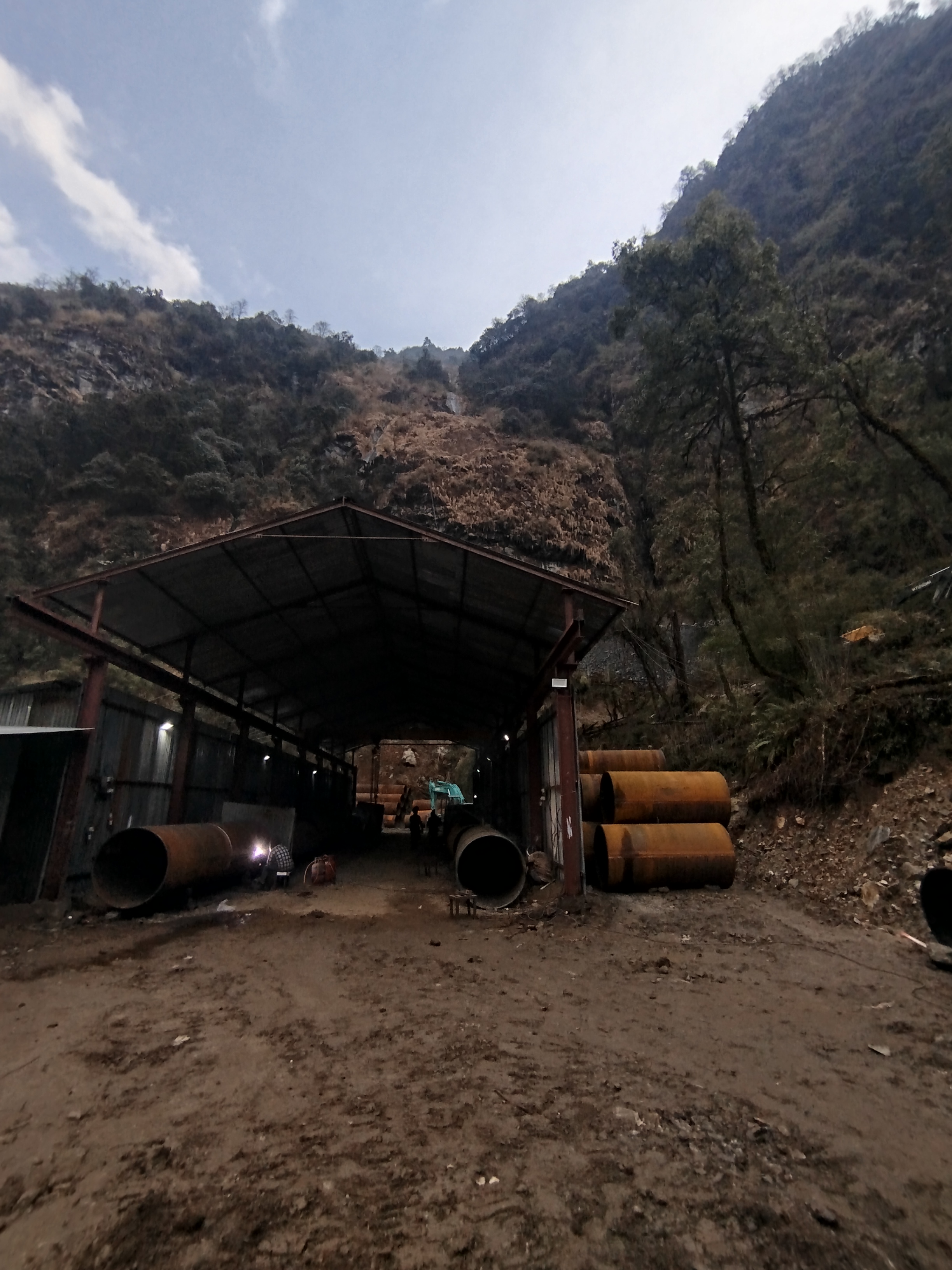 Penstock pipe fabrication on site