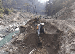 Bridge foundation work for the powerhouse