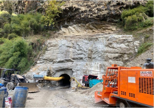 Entrance to the penstock tunnel